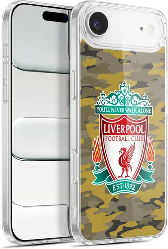 Vista 132 de Head Case Designs Funda de gel con licencia oficial del Liverpool Football Club Away Colourways Crest Camou [protección de grado militar] compatible