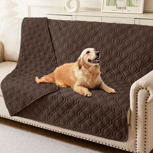 Vista 26 de hyha - Manta impermeable para cama de perro, mantas suaves para mascotas, funda impermeable para sofá para perros, fundas reversibles lavables