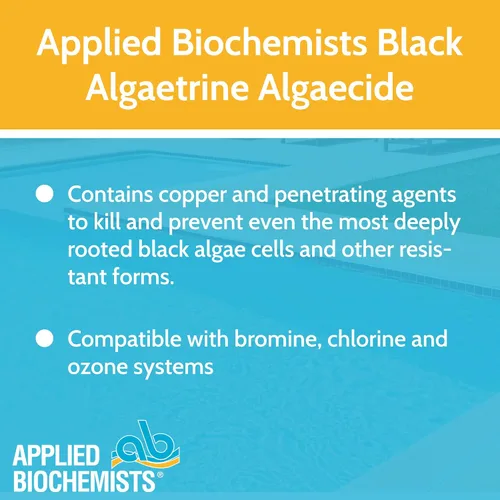 Vista 9 de Applied Biochemists 406303A Alguicida de algaetrina negra y control de depósitos, 32 onzas líquidas, blanco