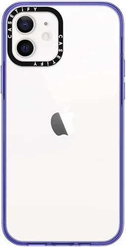 Vista 11 de CASETiFY Funda compacta para iPhone 12 [2 veces probada contra caídas de grado militar / protección contra caídas de 4 pies] - Negro transparente