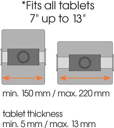 Vista 5 de Vogel's TMS series soporte para tablet TMS 1010, negro-plata