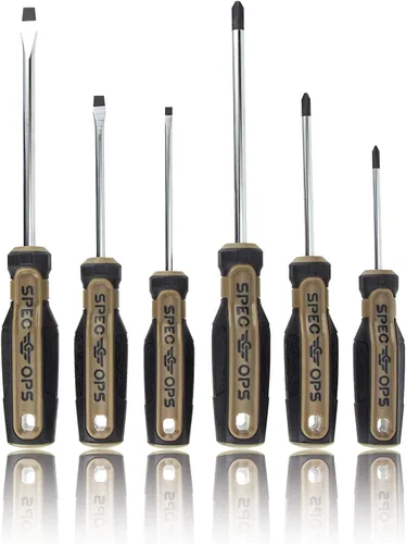 Vista 15 de Spec Ops Tools destornillador Phillips, #1 x 3", punta magnética, eje de acero Cr-Mo, 3% donado a veteranos
