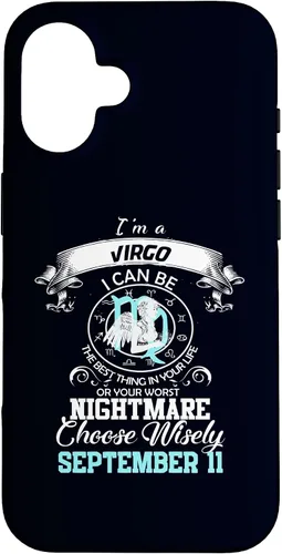 Vista 32 de Virgo Zodiac Sign Astrology Horoscope September 11 Birthday Case for iPhone 17