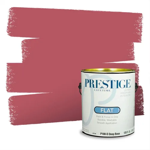 Vista 771 de Prestige Paints Pintura exterior e imprimación en uno, 1 galón, plano, coincidencia comparable de Valspar* Amber Rose*