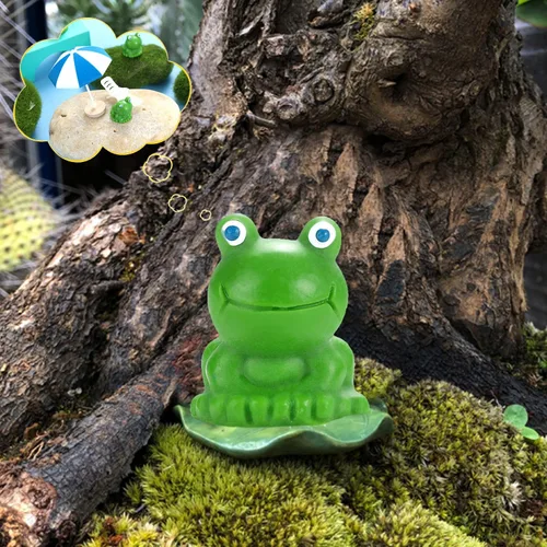 Vista 7 de EKisemio 50 piezas de decoración de jardín de ranas pequeñas Figuras
