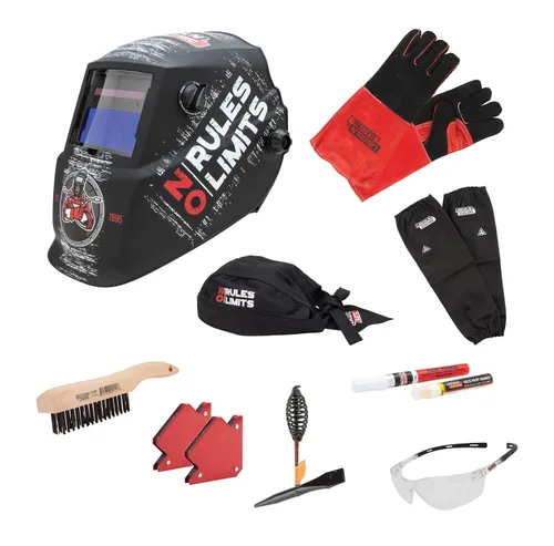 Vista 13 de Lincoln Electric K3419-1 - Casco para soldadura con filtro de oscurecimiento automático, VAR 7-13, capacidad, volumen, policarbonato, 11.12 x 10.25