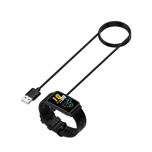 Vista 3 de Cable de carga compatible con Huawei Band 8/7/6/6 Pro Smartwatch Reemplazo USB Cable de carga Base Cable Dock para Huawei Watch Fit/Fit 2/Fit Negro