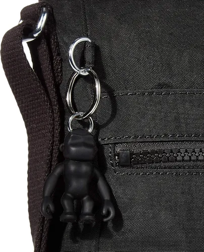 Vista 3 de Kipling Womens New Angie Handbag Lightweight Crossbody Nylon Travel Bag Black Noir
