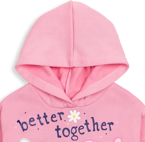 Vista 5 de Peppa Pig Conjunto de sudadera con capucha y leggings de forro polar para niñas de niños pequeños a niños grandes