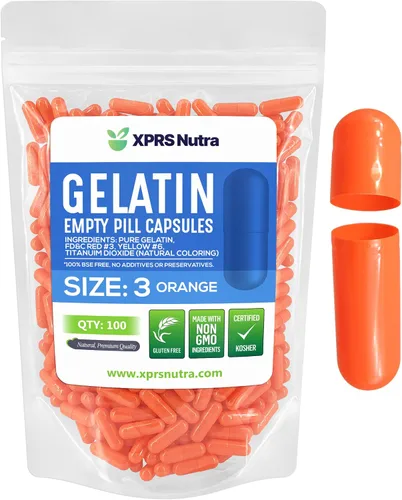 Vista 34 de XPRS Nutra Cápsulas vacías tamaño 3 – 1000 cápsulas vacías de gelatina – Pastillas de relleno de cápsulas de bricolaje – Tapa de gel de píldora