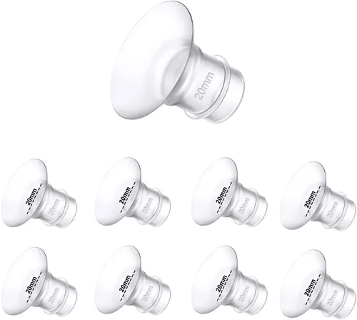 Vista 22 de Insertos de brida para Medela, Spectra, protectores/bridas de 24 mm, copas portátiles Willow compatibles con TSRETE, CPPSLEE, extractor de leche
