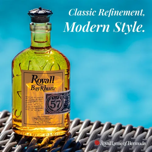 Vista 5 de ROYALL BAYRHUM '57, Eau de Toilette Heritage para hombre, fragancia clásica de ron bahía, espray de 4 onzas líquidas