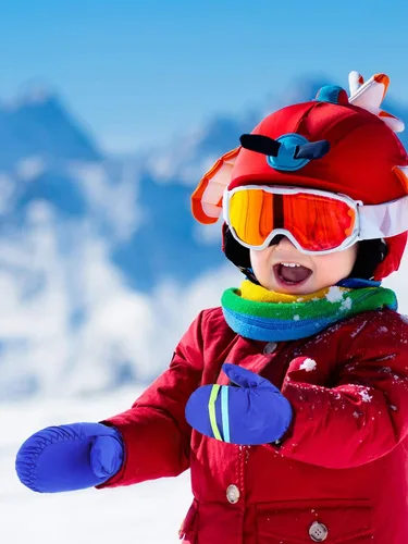 Vista 2 de SATINIOR 6 pares de guantes de nieve de invierno para niños, impermeables, cálidos, guantes de esquí unisex para clima frío