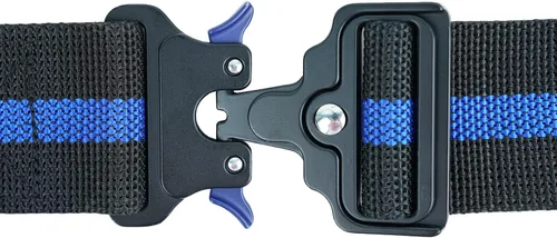 Vista 7 de MELOTOUGH Cinturón de herramientas de trabajo de nailon de 2 pulgadas para hombres (negro) + cinturón de herramientas de liberación rápida (azul)