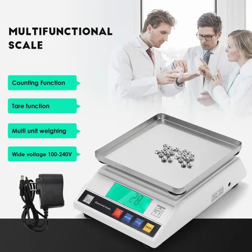 Vista 5 de CGOLDENWALL Balanza electrónica analítica digital de alta precisión balanza de laboratorio Balanza industrial de pesaje y conteo con función