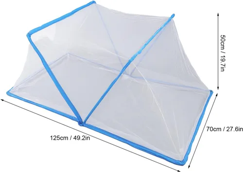 Vista 3 de Tienda de campaña portátil, plegable, fácil de almacenar, para niños, para viajes (azul)