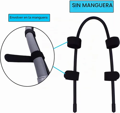 Vista 2 de YYST – Manguera de descarga flexible para lavadora con clip y soporte para manguera (1)