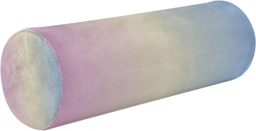 Vista 25 de Almohada cervical para el cuello con degradado azul y amarillo, almohada cervical con funda extraíble lavable, almohadas de cuello de espuma