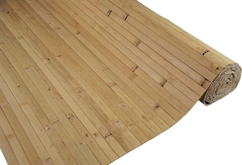 Vista 15 de Paneles de bambú natural – Paneles de revestimiento de pared flexibles para decoración de sala de estar, azulejos de techo y cocinas al aire libre