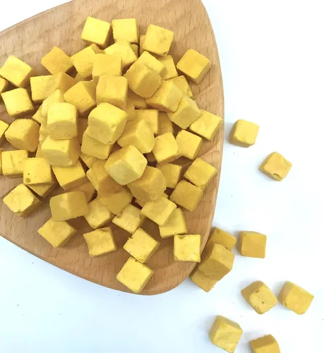Vista 5 de Golosinas orgánicas de huevo liofilizadas para perros y gatos, 100% huevo de un solo ingrediente, sin granos, sin gluten, nutrición alta