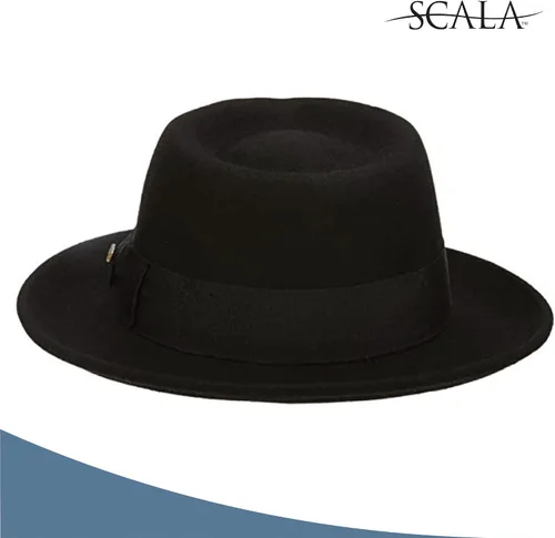 Vista 4 de Scala Classico sombrero de fieltro moldeable, de lana, para hombre