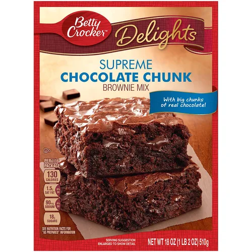 Vista 32 de Mezcla para Brownies Betty Crocker Delights Supreme con Trozos de Chocolate, 18 oz.