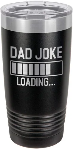 Vista 18 de Papá Broma Cargando Rojo 20 oz Vaso de Bebida Con Pajita Taza de Viaje Grabada con Láser Comparar Con Yeti Rambler Idea de regalo Papá