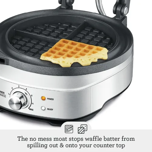 Vista 8 de Breville BWM520XL - Máquina para hacer gofres sin ensuciar, acero