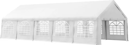 Vista 13 de Outsunny Tienda de campaña resistente de 23 x 39 pies para fiestas, carpa para exteriores, carpa de boda, refugio para eventos, cochera, barbacoa