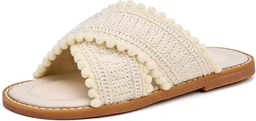 Vista 40 de THEE BRON Lindas pantuflas para niñas, sandalias elegantes para niños pequeños y niños