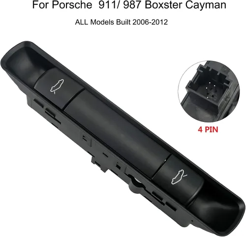 Vista 3 de Interruptor de liberación de capó y cubierta 99761310502A05 Cubierta interior para Porsche 911 Boxster Cayman 2005-2012