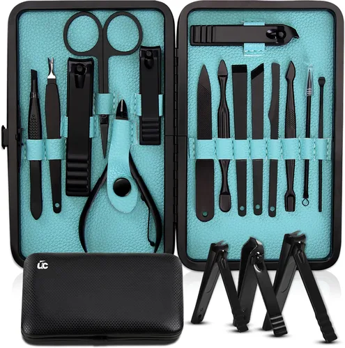 Vista 10 de Utopia Care - Juego de manicura profesional para cortaúñas Verde