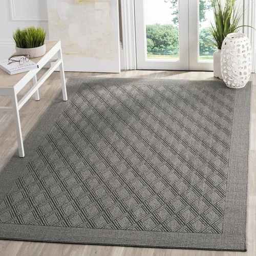 Vista 14 de SAFAVIEH Palm Beach Collection - Alfombra decorativa de 2 x 3 pies, diseño de ceniza, sisal y yute, ideal para zonas de alto tráfico en entrada