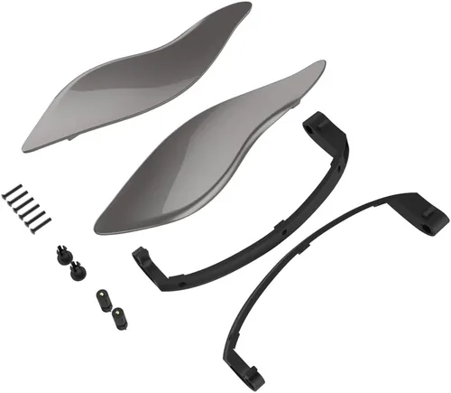Vista 44 de Moto Onfire Deflectores de aire para motocicleta Whisky ámbar con carenado de murciélago para Electra Glide '14 y más tarde (2 piezas)