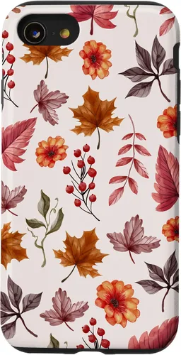 Vista 18 de Halloween Pattern Fall Leaves Pattern - Autumn Season Case for iPhone 17
