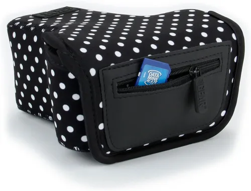 Vista 9 de USA GEAR Funda para cámara réflex digital con tecnología de DuraNeoprene, almacenamiento de accesorios y aberturas para correa – Funciona con Nikon