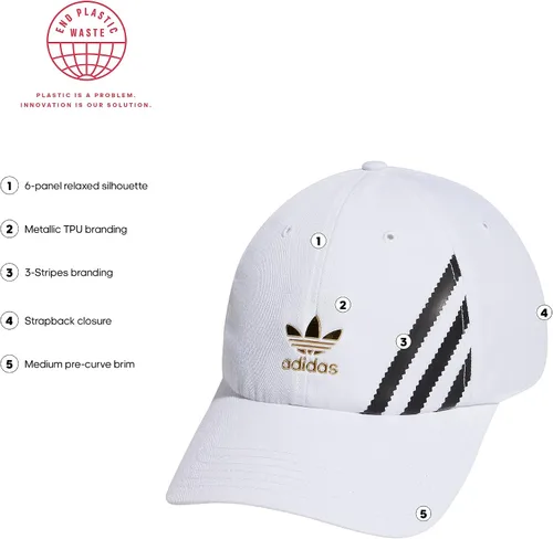 Vista 2 de adidas Originals Gorra ajustable de ajuste holgado para hombre SST