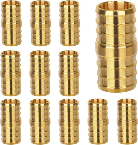 Vista 11 de Acoplamiento Pex de 1/2", Accesorios Pex, Accesorios de Engaste de Latón de Alta Resistencia para Tubos PEX con Construcción Resistente a Fugas