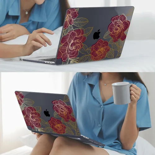 Vista 7 de Mektron Funda para MacBook Pro de 16 Pulgadas A2141 Versión 2019 con Pantalla Liquid Retina/Touch ID, Carcasa Rígida de Plástico con Funda