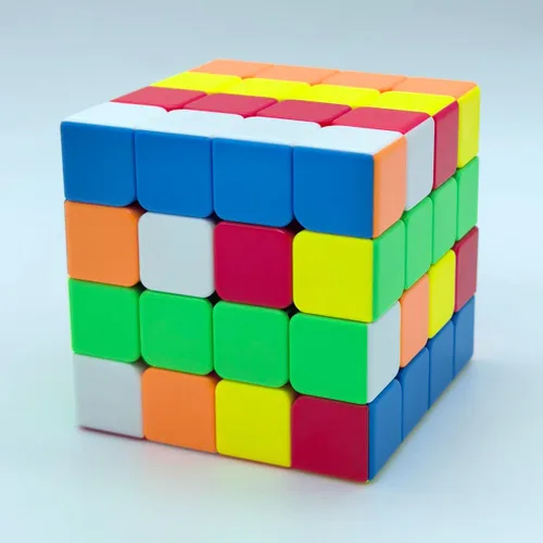 Vista 3 de Willking Moyu Meilong - Cubo de velocidad 4x4, rompecabezas sin calcomanías, cubo mágico 4x4x4