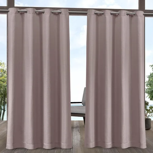 Vista 19 de Exclusive Home Aztec - Par de paneles de cortinas para interiores y exteriores con ojales, 54x96 pulgadas, Azure