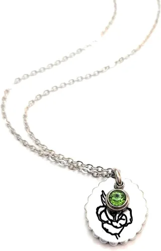 Vista 5 de Birth Month Flower and Birthstone Necklace