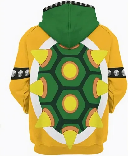 Vista 3 de Sudadera con capucha de anime Super Brothers con estampado 3D, para niños y niñas, estilo 01, XS, Estilo-01