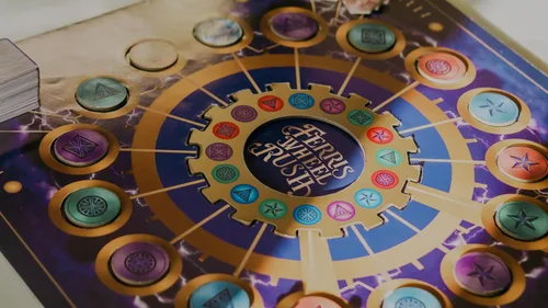 Vista 3 de Juego de mesa Ferris Wheel Rush para niños y adultos a partir de 8 años