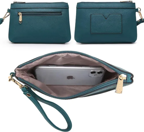 Vista 7 de DASEIN - Bolsa de mano para mujer bolsa tipo bandolera asa superior bolsa plana para trabajar