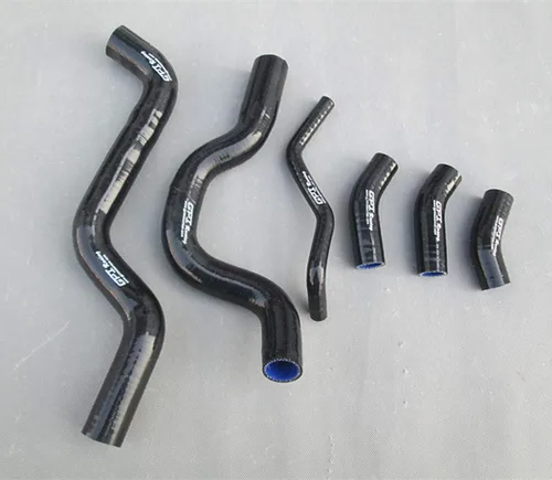 Vista 2 de Para SUZUKI SV650 SV 650 K3 2003-2014 manguera de radiador de silicona 2004 2005 2006 2007 (negro)