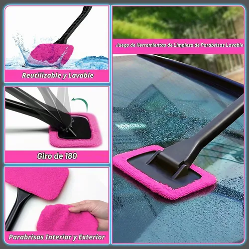 Vista 8 de Kit de Detallado de Auto de 38 Piezas, Limpiador de Interiores con Aspiradora Portátil de Alta Potencia, Kit de Lavado de Auto con Juego de Cepillos