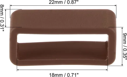 Vista 2 de uxcell Watch Band Straps Loops Silicone, for Watch Band