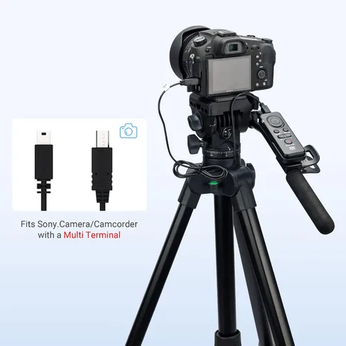 Vista 2 de JJC RM-VPR1 - Control remoto con cable para Sony FDR-AX53 AX33 AX100 AX700 AX45 AX60 PXW-X70 PXW-Z90V HXR-NX80 HDR-CX405 CX455 CX440 CX675 CX680