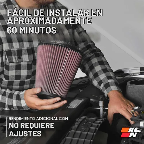 Vista 8 de Conjunto de ingreso de aire de rendimiento K & N